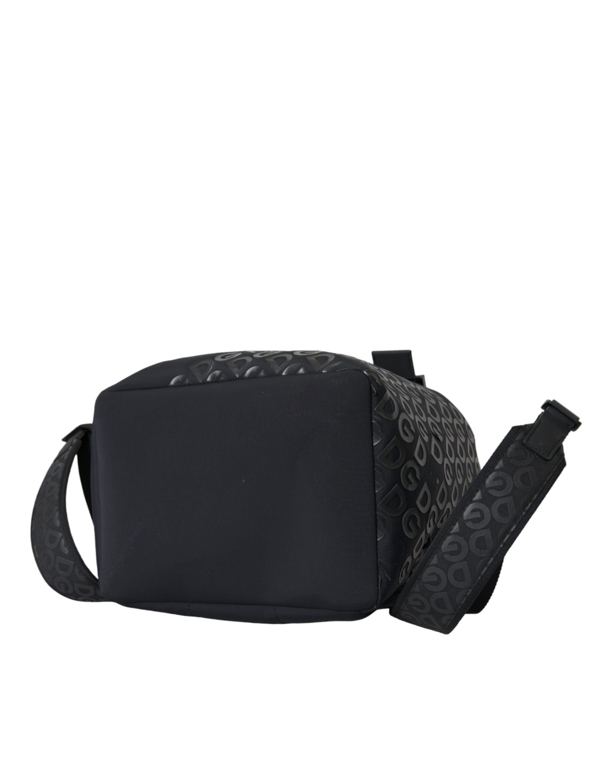 Dolce & Gabbana Siyah Neopren Naylon DG Logolu Okul Sırt Çantası